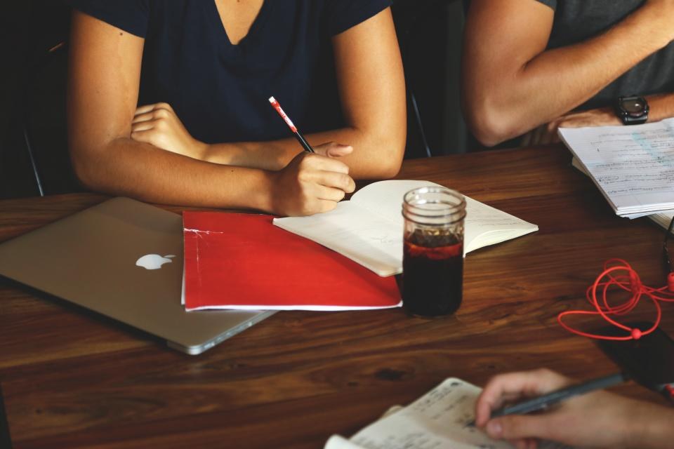 Diverse people working at an office
